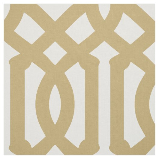 Gold Trellis op grote schaal Stof (Swatch)