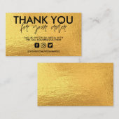 Gold Trendy Media Insert Visitekaartje (Voorkant / Achterkant)