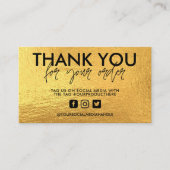 Gold Trendy Media Insert Visitekaartje (Voorkant)