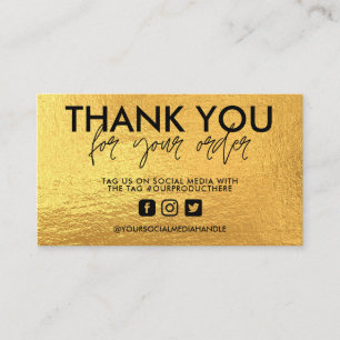 Gold Trendy Media Insert Visitekaartje