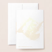 Gold Trendy Script Gefeliciteerd Foto Afstuderen Folie Kaarten (Met envelop)