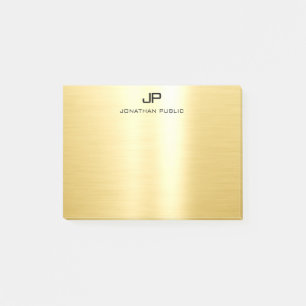 Gold Trendy Sjabloon elegant modern, eenvoudig ont Post-it® Notes