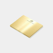 Gold Trendy Sjabloon elegant modern, eenvoudig ont Post-it® Notes (Schuin)
