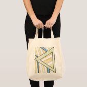 Gold Triangle Blocks Bag Tote Bag (Voorkant (product))