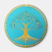 Gold Triangle Tree of Life Magnet (Voorkant)