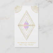 *~* Gold Triangles Alchemy Sacred Geometry Boho Visitekaartje (Voorkant)