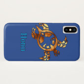 Gold Tribal Hawaiian Zee Turtle Case-Mate iPhone Case (Achterkant (horizontaal))