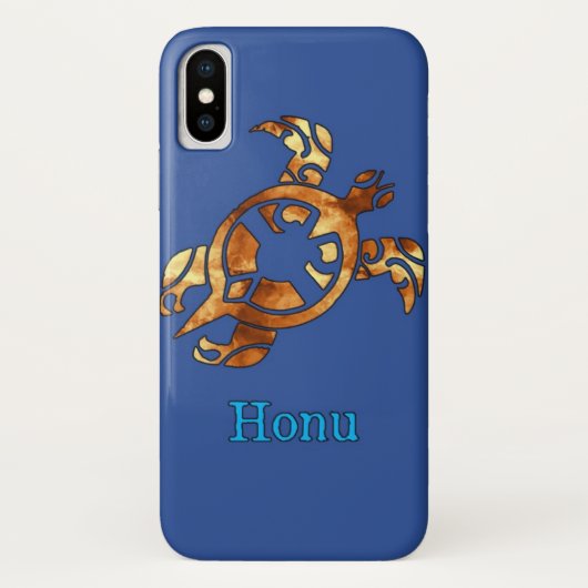 Gold Tribal Hawaiian Zee Turtle Case-Mate iPhone Case (Achterkant)