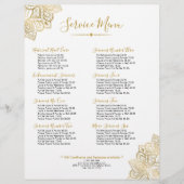 Gold Tribal  Paisley Mandala Flyer (Voorkant)