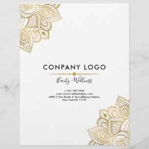 Gold Tribal Paisley Mandala Flyer