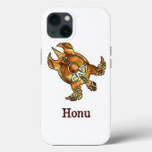 Gold Tribal Zee Turtle on White Case-Mate iPhone Case (Achterkant)