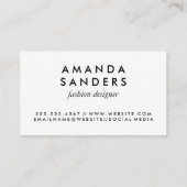 Gold Trim en Polka Dots / Classic Monogram Visitekaartje (Achterkant)