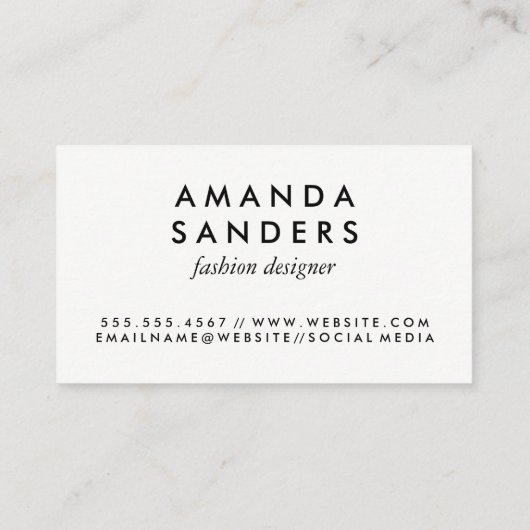 Gold Trim en Polka Dots / Classic Monogram Visitekaartje (Achterkant)