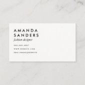 Gold Trim en Polka Dots / Paars Visitekaartje (Achterkant)