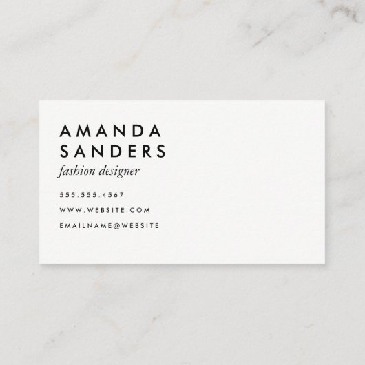 Gold Trim en Polka Dots Visitekaartje (Achterkant)