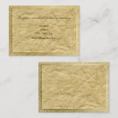 Gold Trim-opnamekaarten Informatiekaartje (Voorkant / Achterkant)