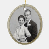 Gold Trim Photo-Ornament Keramisch Ornament (Links)