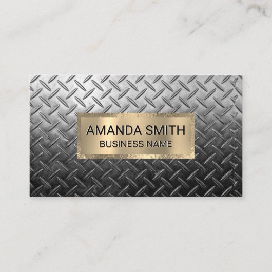 Gold Trim | Staal bekleed Visitekaartje (Voorkant)