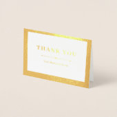 Gold Trimmed Business Bedankt Folie Kaarten (Voorkant)