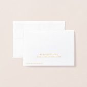 Gold Trimmed Business Bedankt Folie Kaarten (Met envelop)