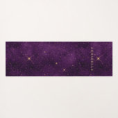 Gold Triple Moon Paars Celestial  Yogamat (Achterkant (horizontaal))