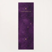 Gold Triple Moon Paars Celestial  Yogamat (Achterkant)