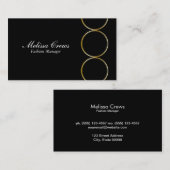 Gold Triple Ring Visitekaartje (Voorkant / Achterkant)