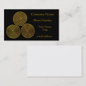 Gold Tris Black Visitekaartje (Voorkant / Achterkant)