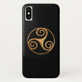 Gold Triskelion Case-Mate iPhone Case (Achterkant)