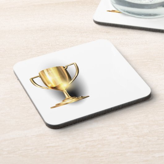 Gold Trophy Bier Onderzetter (Linkerzijde)