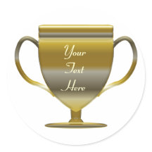 Gold Trophy gepersonaliseerd