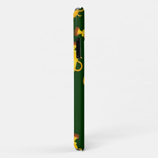 Gold trophy green pattern Case-Mate iPhone case (Achterkant/rechts)