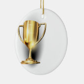 Gold Trophy Keramisch Ornament (Rechts)