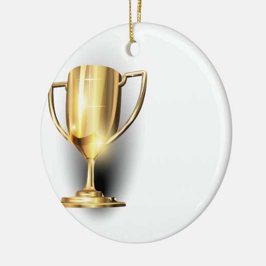 Gold Trophy Keramisch Ornament (Links)