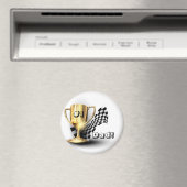 Gold Trophy NUmber One Pap Vaderdag Magneet (Insitu (Vaatwasser))