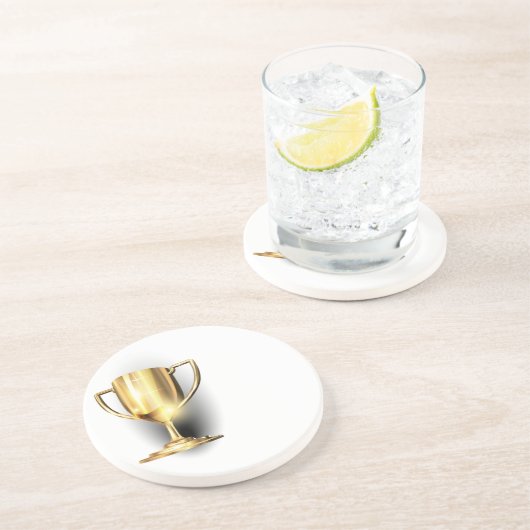 Gold Trophy Zandsteen Onderzetter (Zijkant)