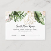 Gold Tropical Foliage bewijst hoeveel gamekaart Visitekaartje (Voorkant)