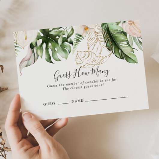 Gold Tropical Foliage bewijst hoeveel gamekaart Visitekaartje