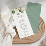 Gold Tropical Foliage Floral Dinner Menu<br><div class="desc">Deze gouden tropische gebladerte floral diner menukaart is perfect voor een rustieke bruiloft. Het ontwerp is voorzien van handbeschilderd waterverf goud en tropisch groen gebladerte met sierlijke bloesems. Dit menu kan worden gebruikt voor een huwelijksreceptie,  repetitiediner,  vrijgezellenfeest of een evenement.</div>