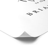 Gold Tropical Foliage Floral Wedal Welcome Sign Poster (Hoek)