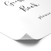 Gold Tropical Greenery Guest Book Sign Poster (Hoek)