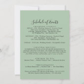 Gold Tropical Greenery Wedding Welcome Letter (Achterkant)