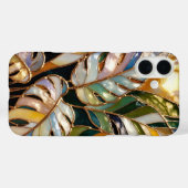 Gold Tropical Leaf Luxury Phone Case (Achterkant (horizontaal))