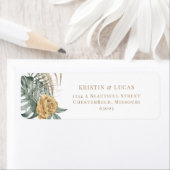 Gold Tropical Oasis Destination Wedding Etiket (Insitu)