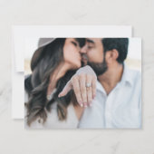 Gold Tropical Palm Photo Save the Date Kaart (Achterkant)