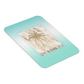 Gold Tropical Palm Tree Mint Aqua Ombre Magneet (Rechterzijde)