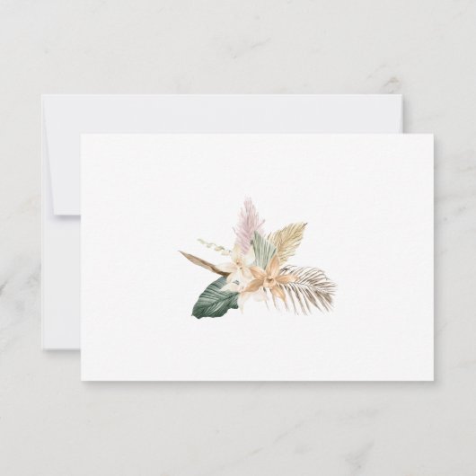 Gold Tropics Monogram Bedankt (Achterkant)