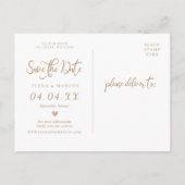 Gold Tropics Sla de datum op Aankondigingskaart (Achterkant)