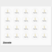 Gold tropische elegant moderne  anananas ronde sticker (Vel)