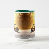 Gold Truck Christmas Tree Holiday Mug Mok (Midden)